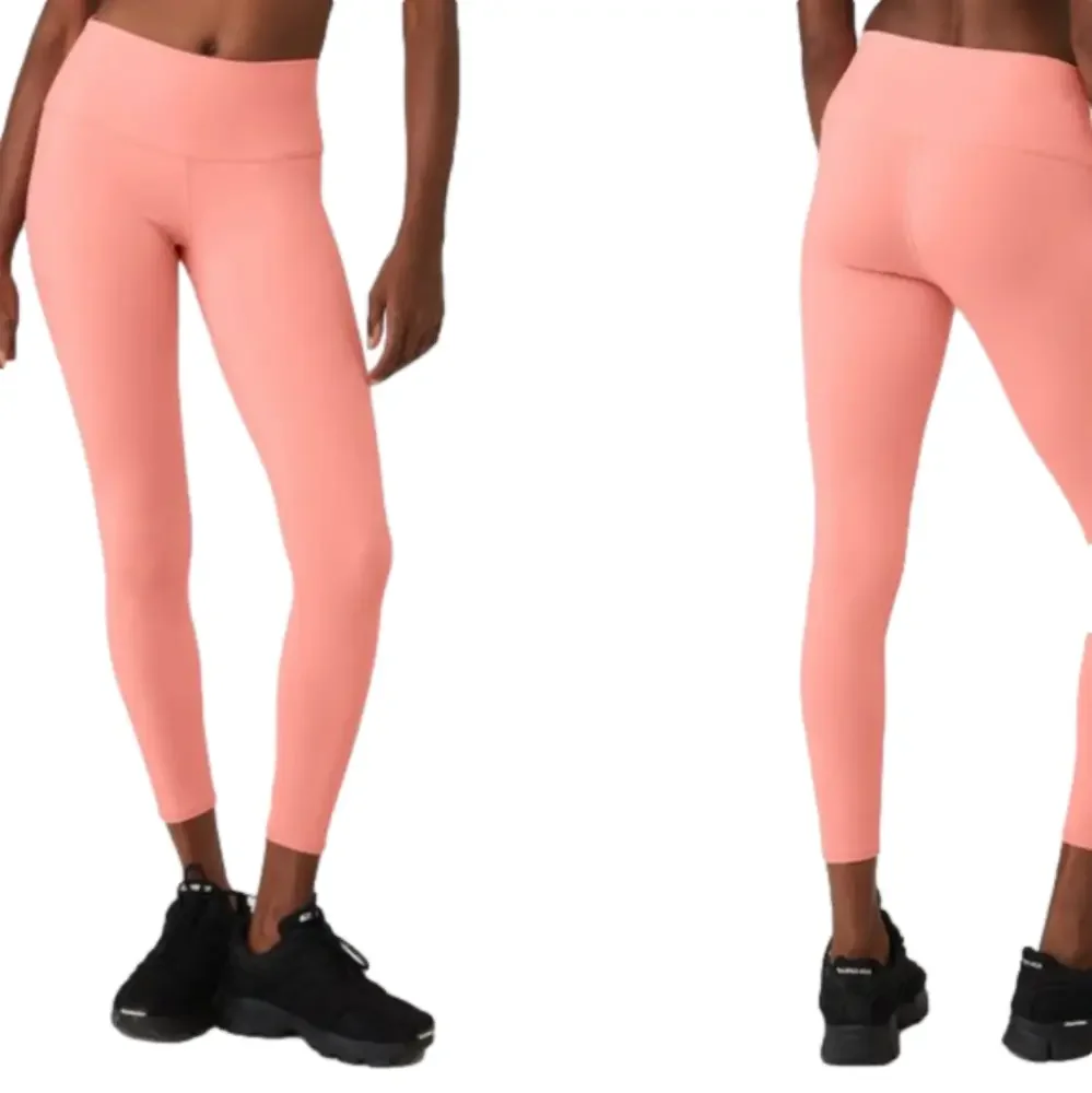 Alo 7/8 High -‎ Waist Airbrush / Strawberry Lemonade Legging Size- Medium NWT